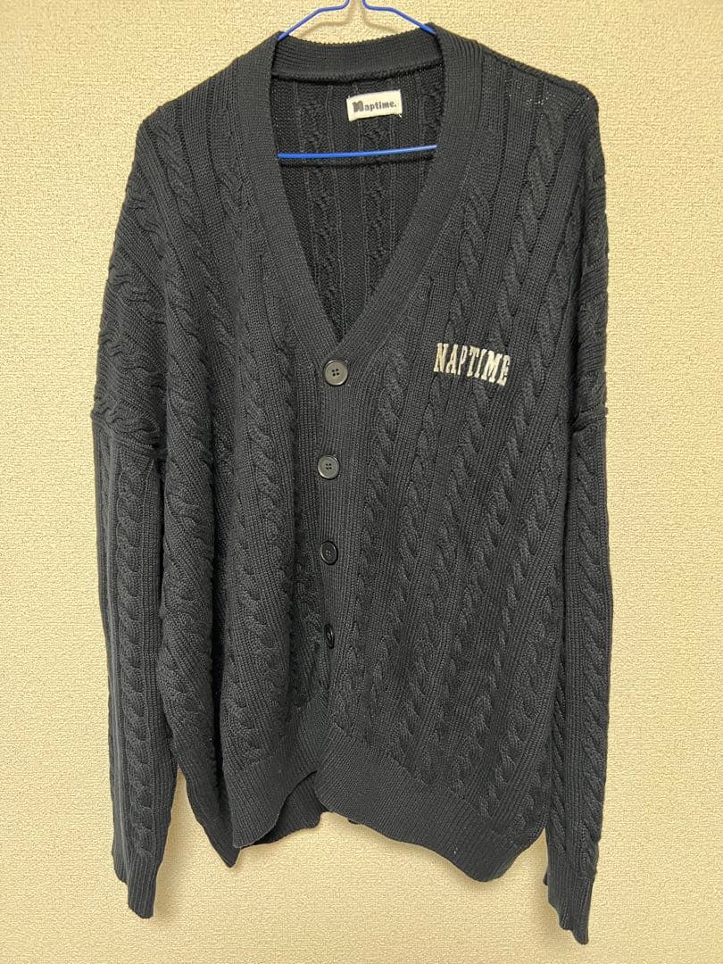NAPTIME ニットカーディガン－BLACK