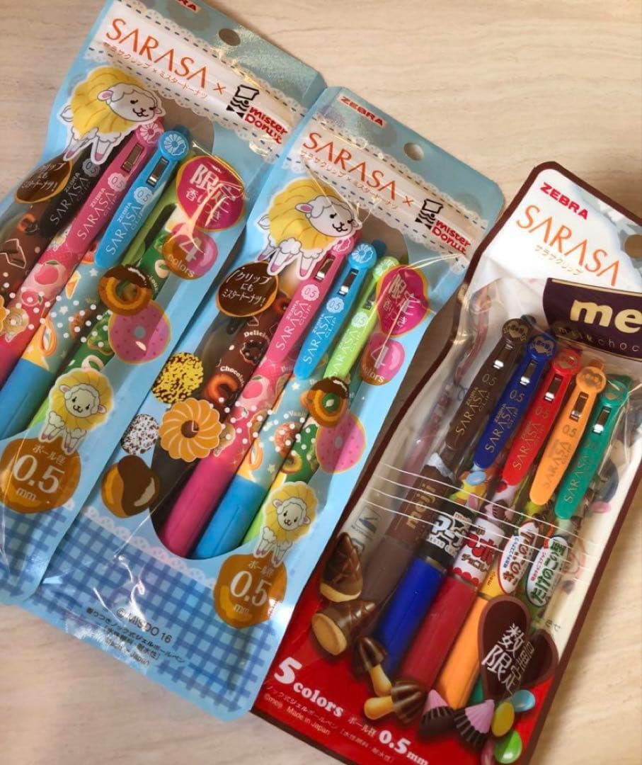 限定】ゼブラ サラサクリップ×ミスタードーナツ サラサ×ミスドのコラボ