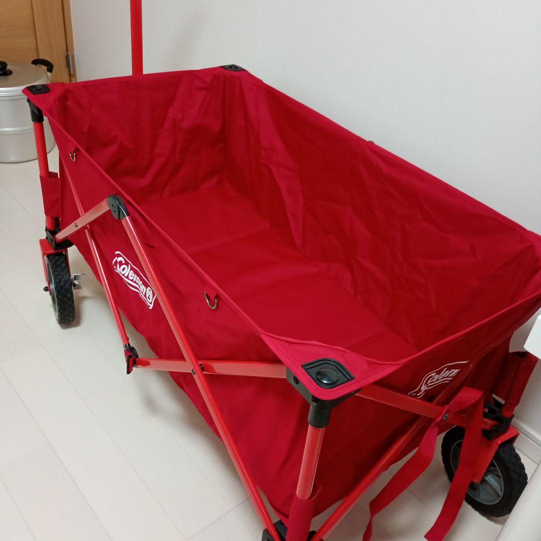 Coleman コールマン キャリーワゴン レッド 1回使用 室内保管 旅行用品
