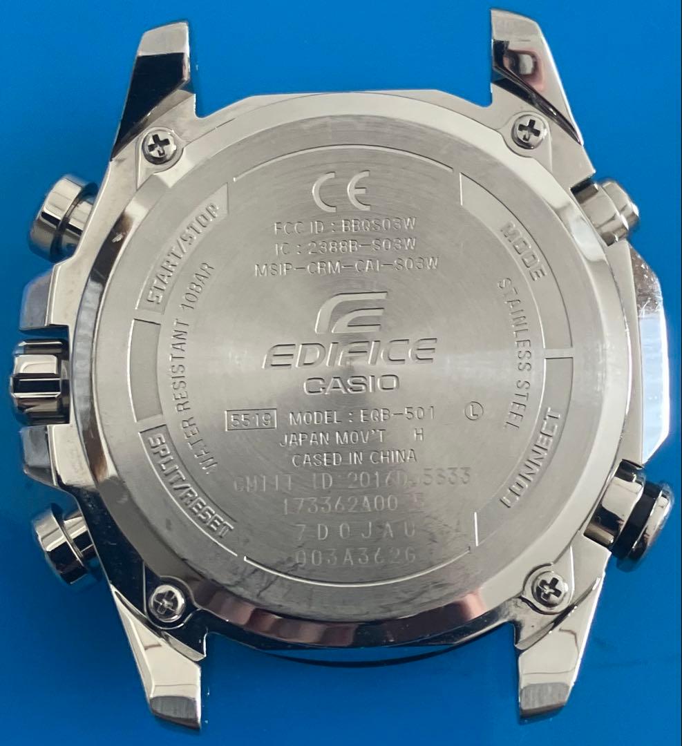 CASIO EDIFICE EQB-501XBL-1AJF ベルト無し　中古品