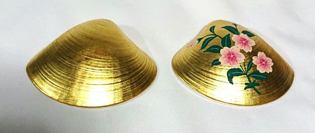 中村宗悦金蒔絵貝合せ香合 木箱付きA408