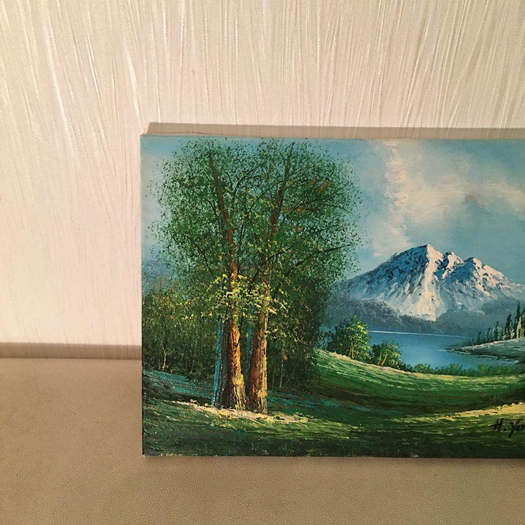 油絵風景画手描き作品