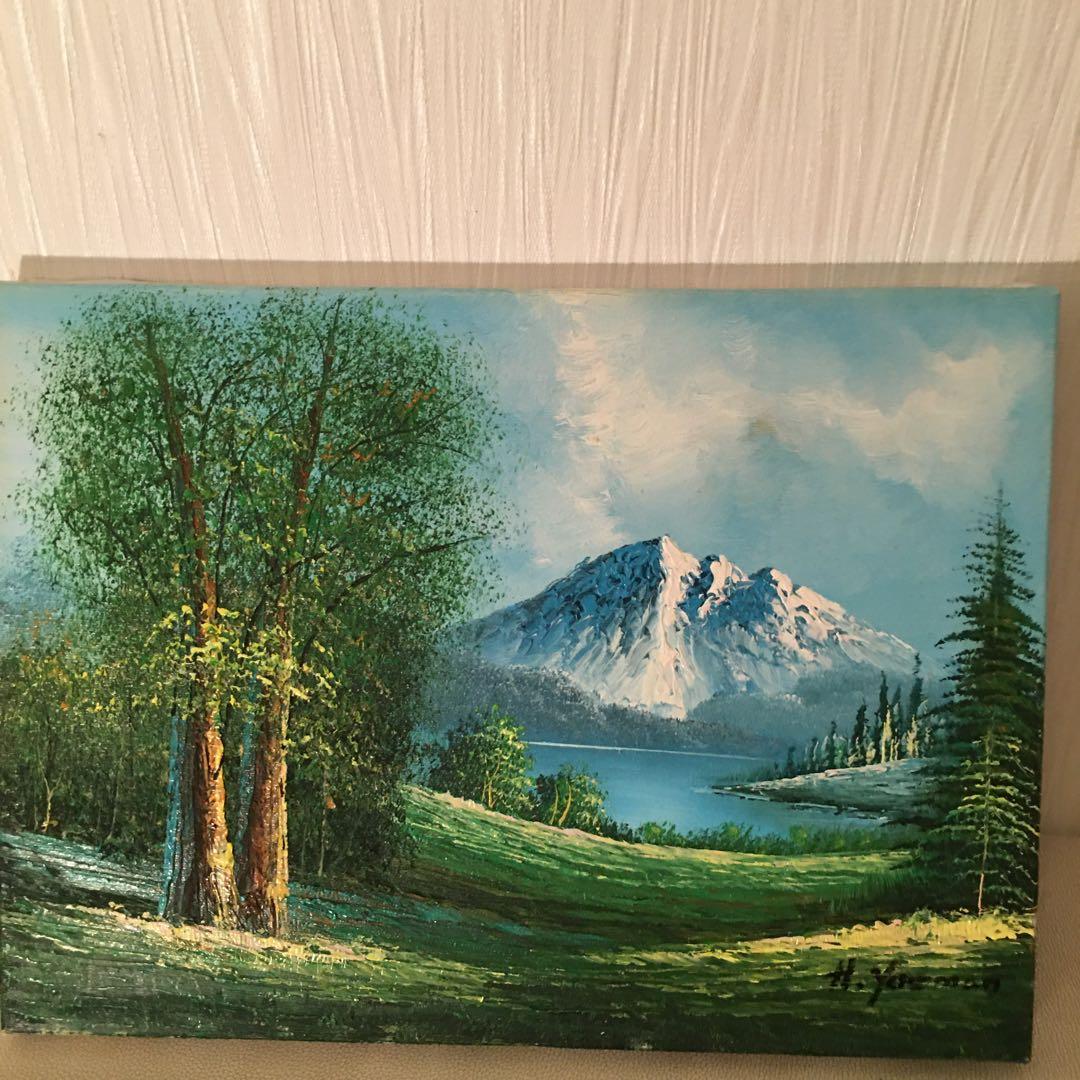 油絵風景画手描き作品