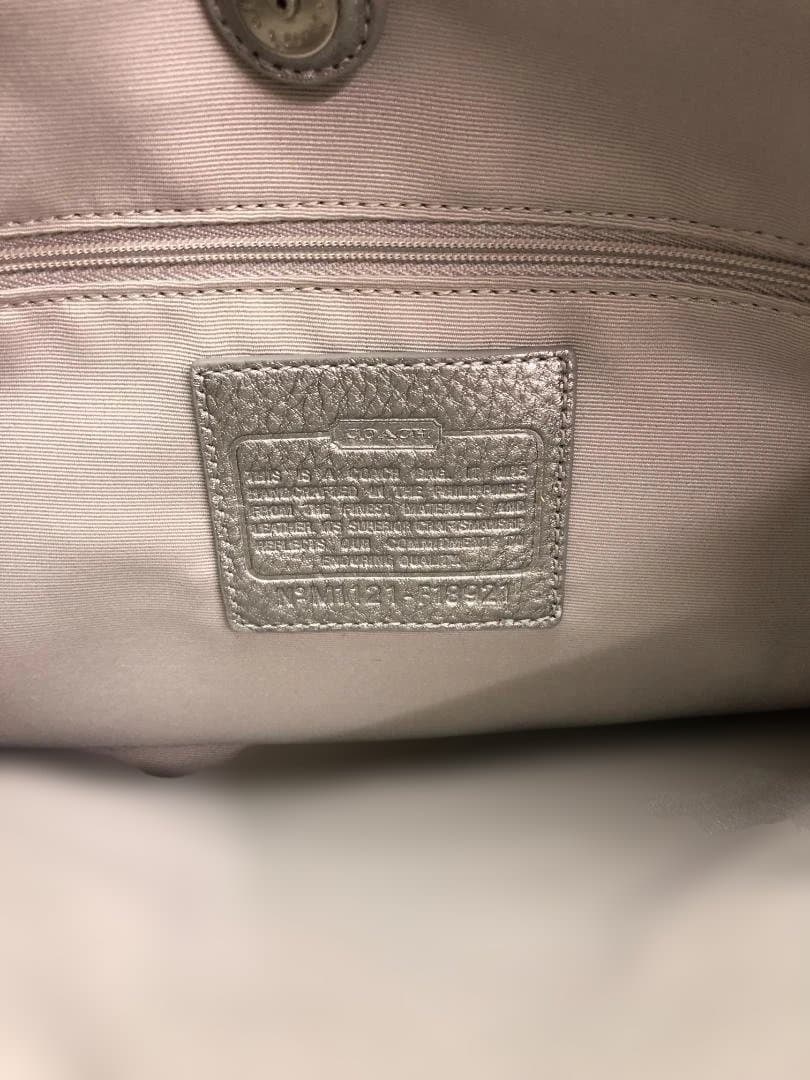 未使用品 COACH コーチ トートバッグ ２WAY　ライトグレー　シグネチャー