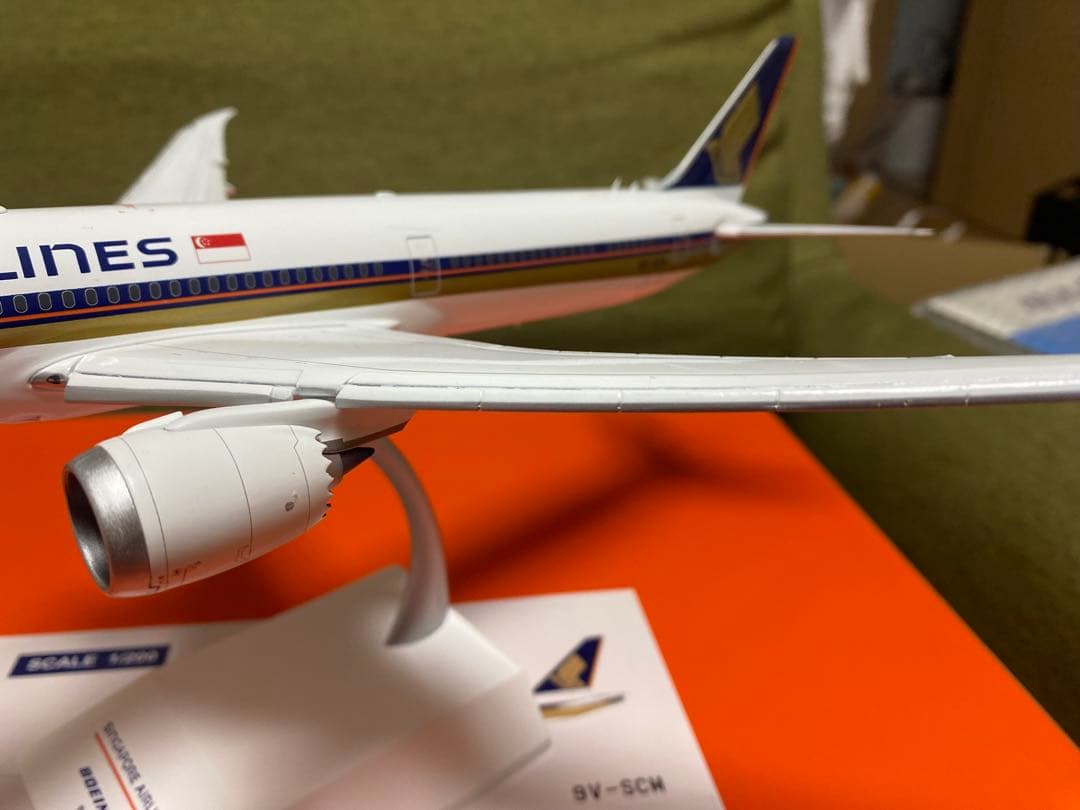 シンガポール航空 ボーイング787-10 フラップダウン仕様