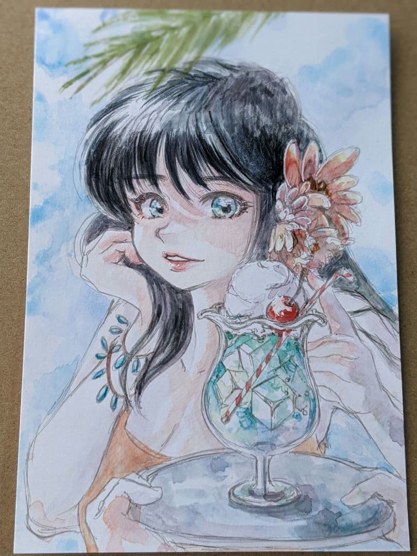 手描きイラスト アナログイラスト 水彩イラスト