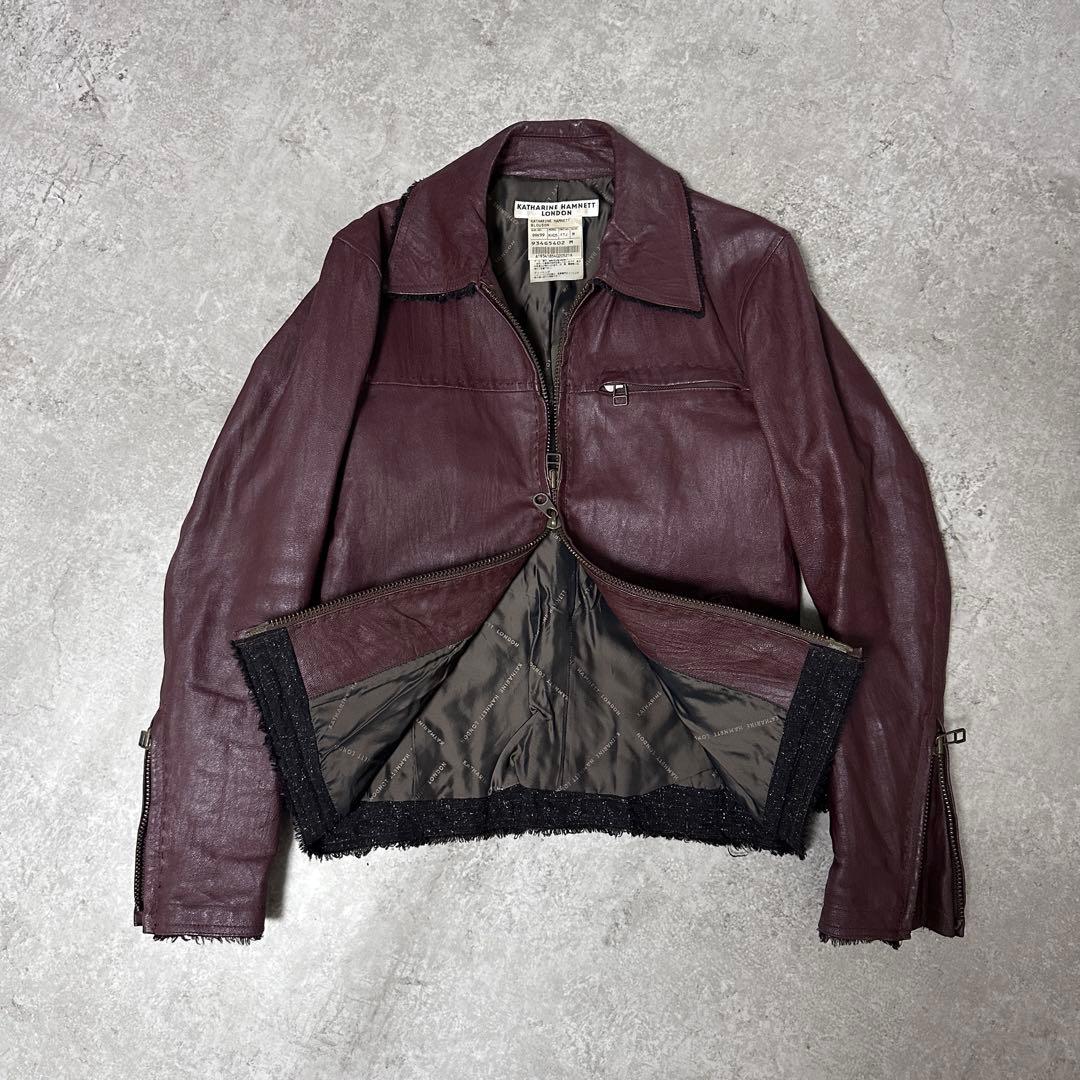 00s KATHARINE HAMNETT leather jacket