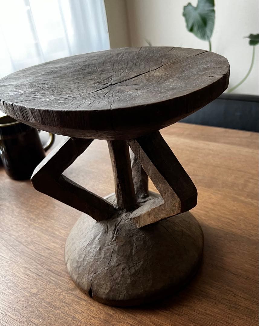 トンガ族　ハンドメイドスツール