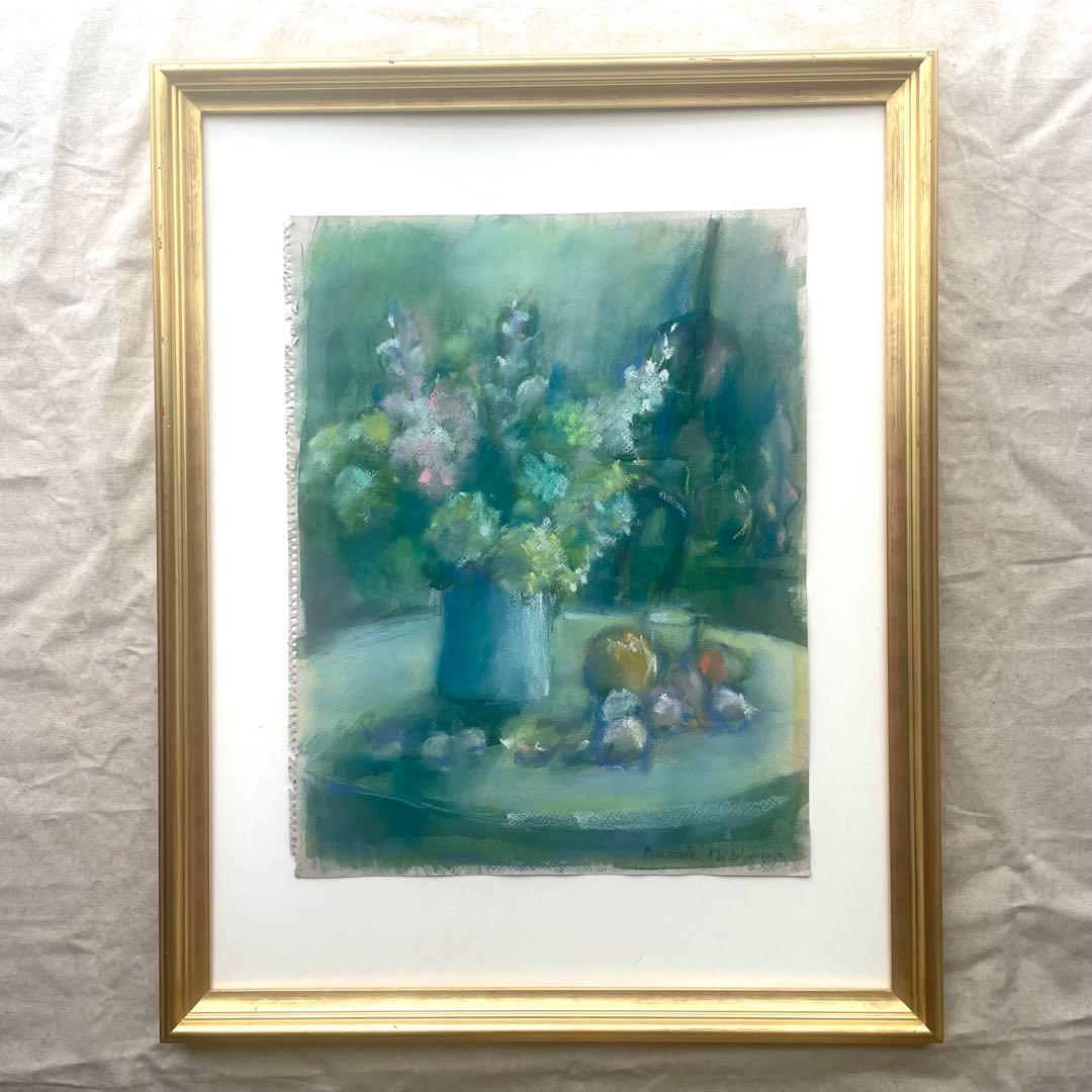 パステル画/色褪せない花束の贈り物/癒し/ヒーリング/パワースポット