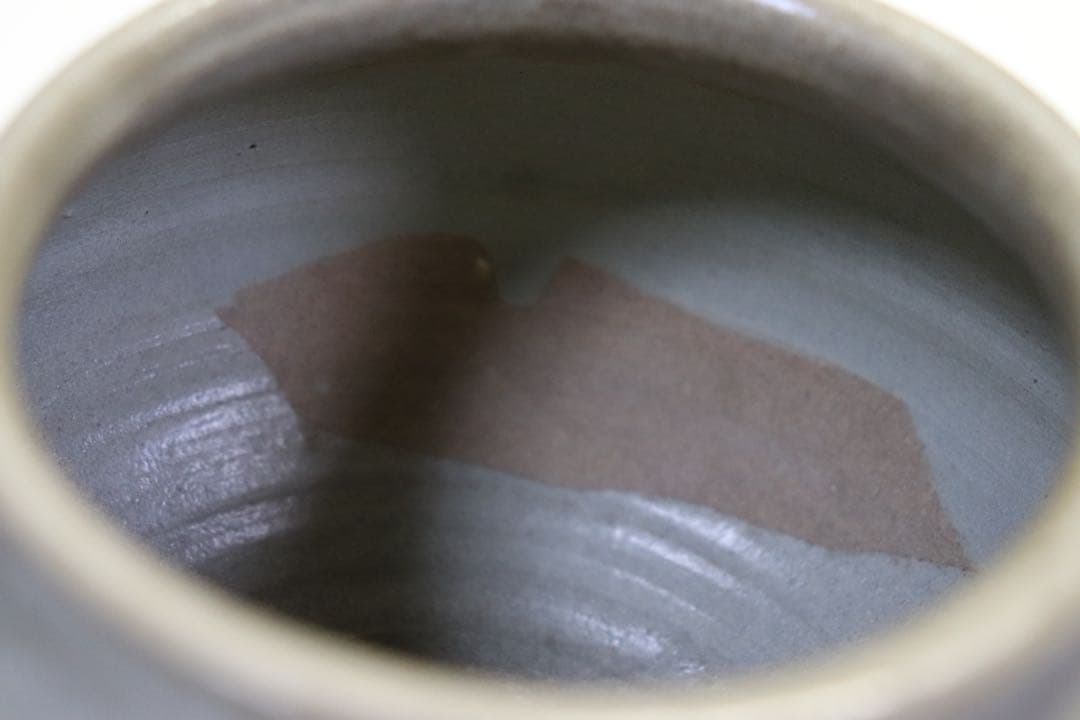 李朝 灰釉小壺 アンティーク 送料込み0808