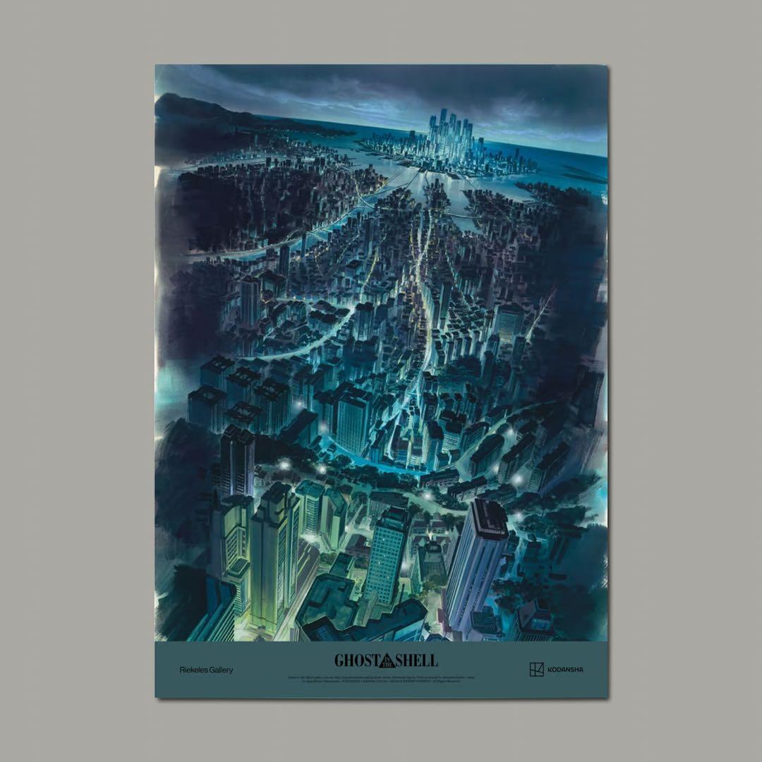 Ghost in the Shell ポスター cut no. 683 GHOST IN THE SHELL／攻殻機動隊』Cut no. 683の背景画を丁寧に複製し