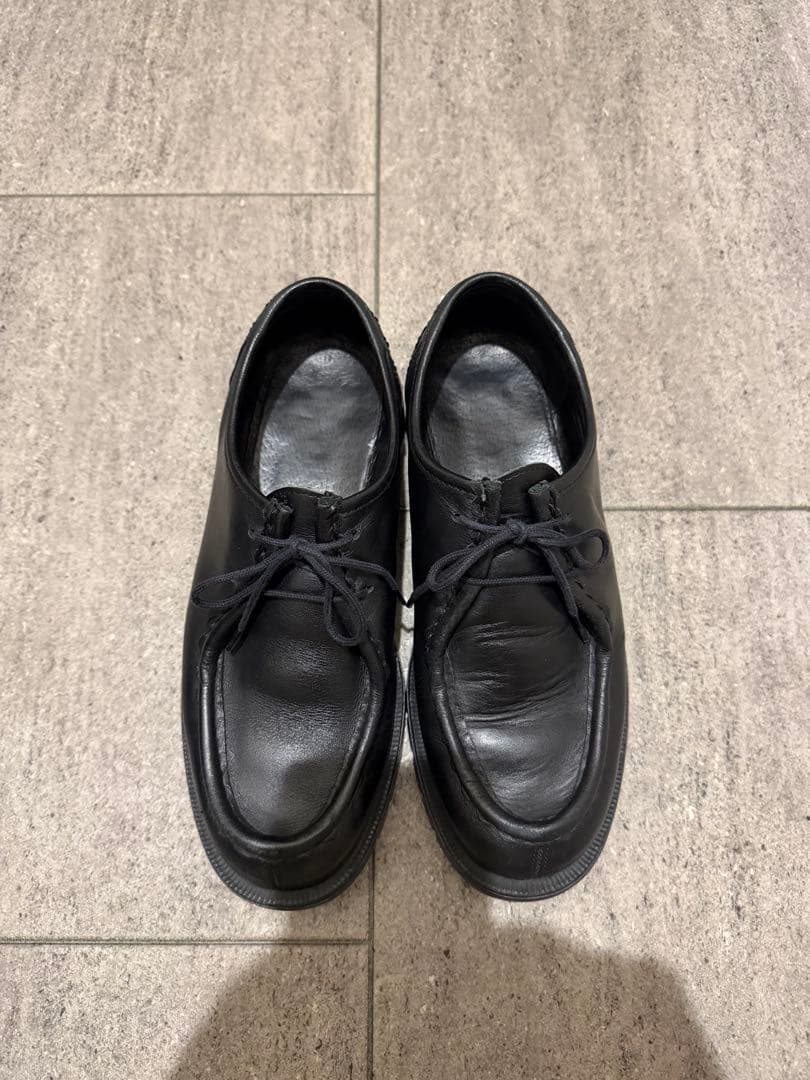 黒 モカシンスタイル 厚底ソール