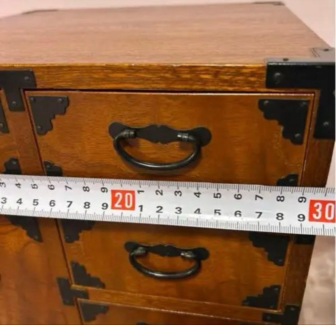 アンティーク家具 民芸家具 箪笥 薬箱 キャビネット からくり仕掛け有