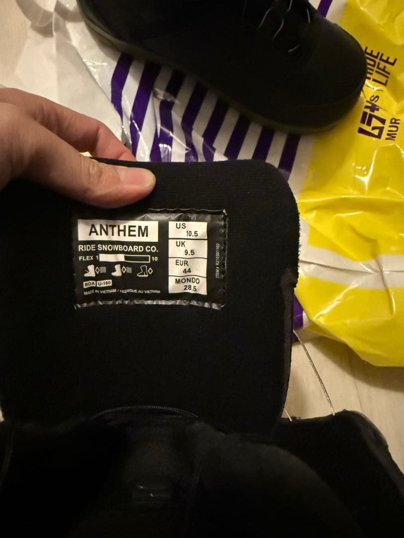 RIDE ライド ANTHEM アンセム BK ブラック 20-21