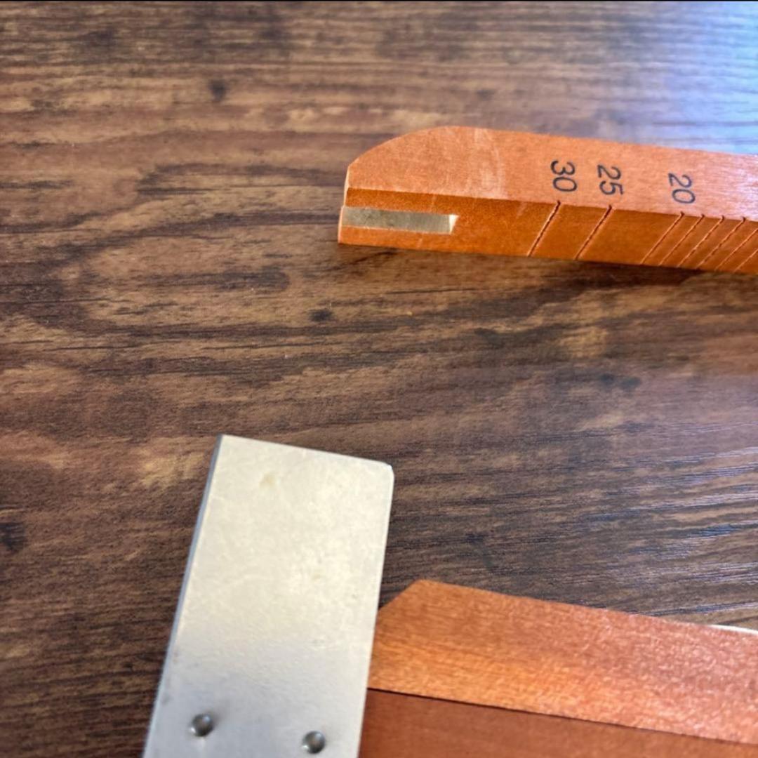 木製三角定規 30cm 角度測定 - メルカリ