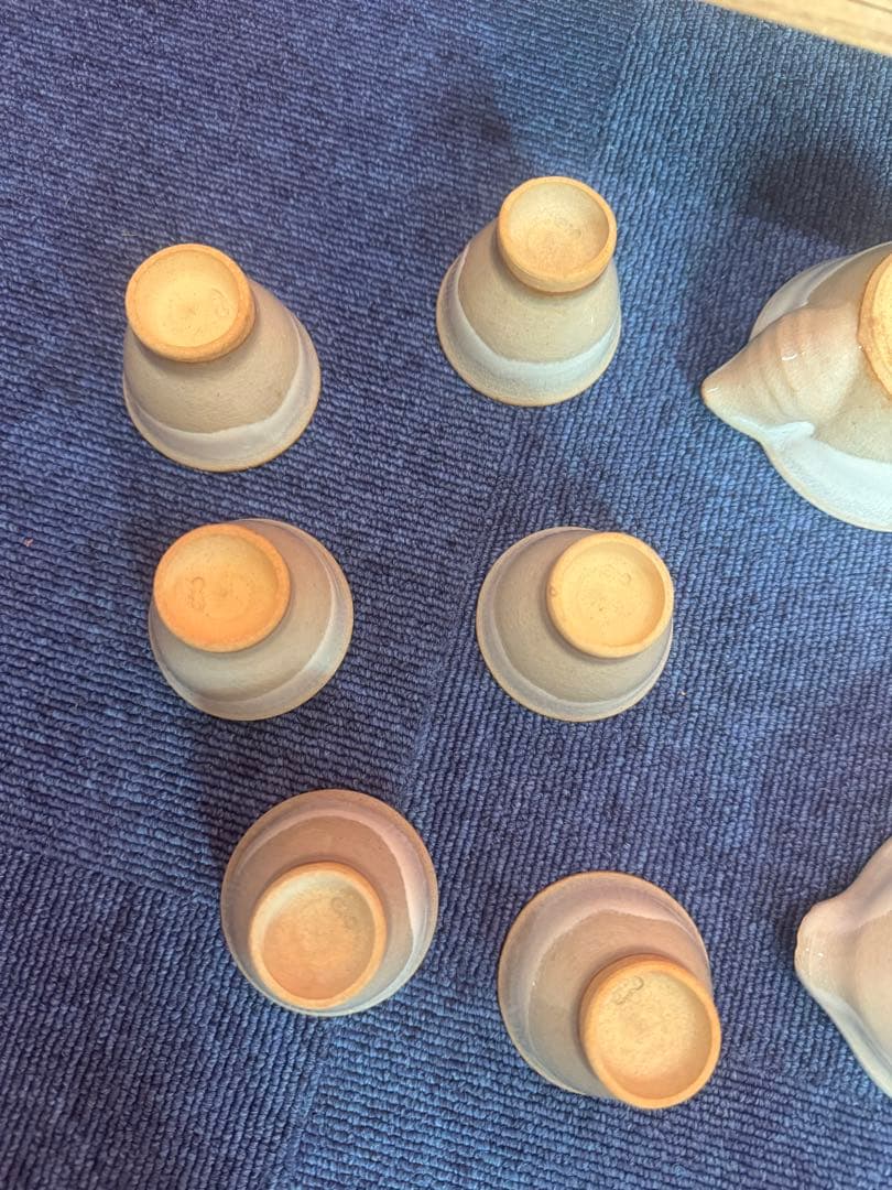 1748 萩焼 茶器セット 宝瓶1客 湯冷し1客 湯呑6