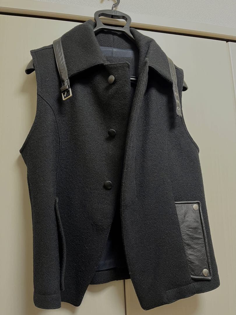 定価13万イヴ・サンローラン コレクション着ウールベスト ステファノ・ピラーティ