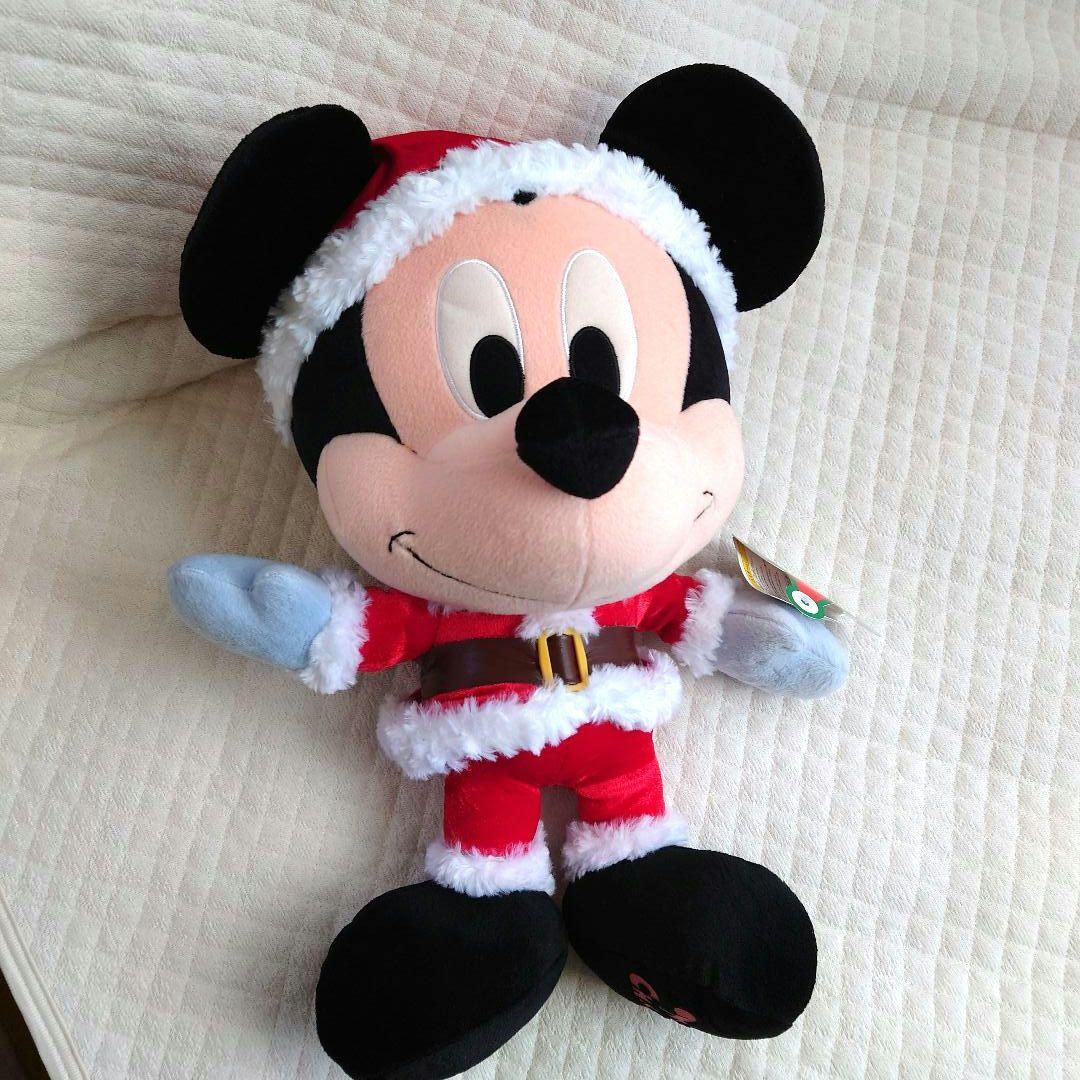 新品】ミッキーマウス ぬいぐるみ クリスマスバージョン2005