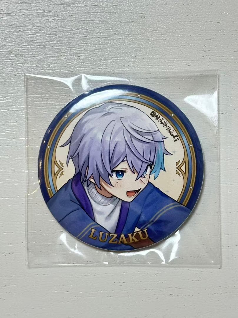 送料無料』さんちゃんく！ 4周年 缶バッジ LUZAKU 水月ルザク