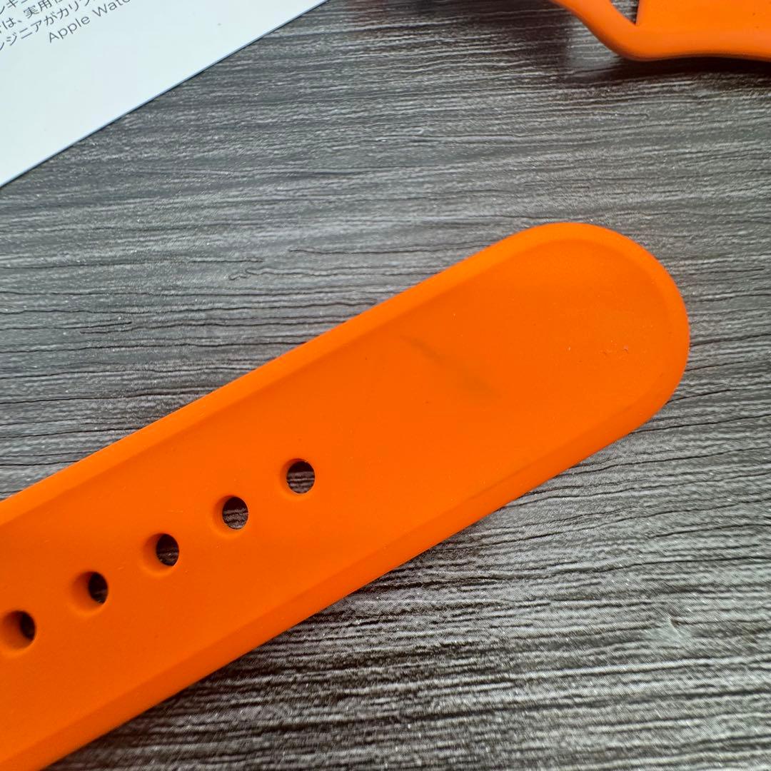 値下げ済み2818 Apple Watch エルメス　オレンジ　スポーツバンド