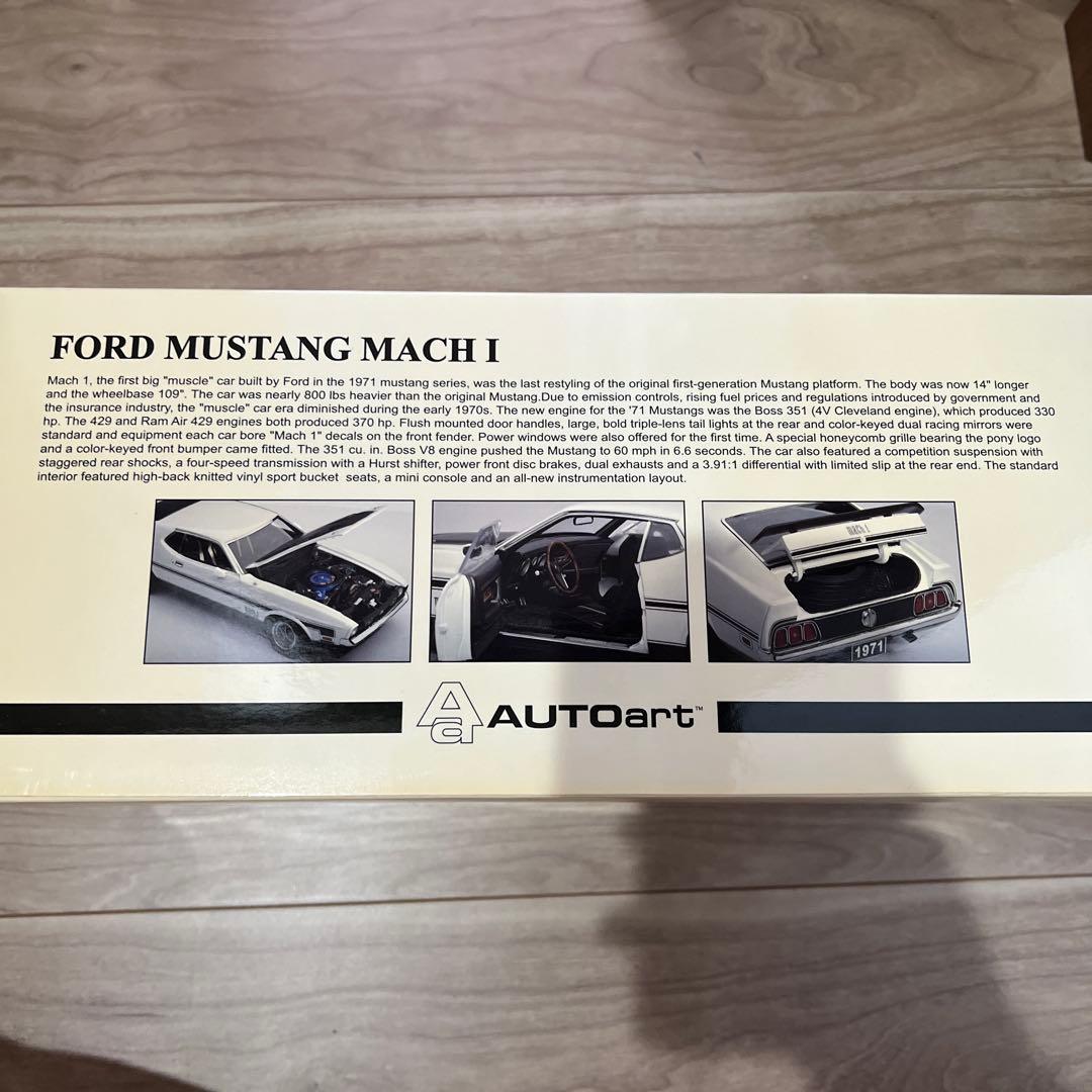 自動車 AUTOart 1971 Ford Mustang Mach I 1:18