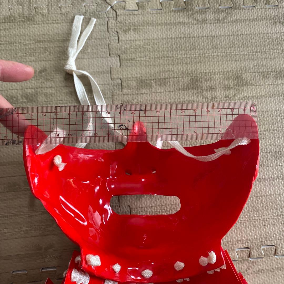 【着用可能】手作り　武具　鎧兜　甲冑　等身大　半頬　面頬　mempo 兜