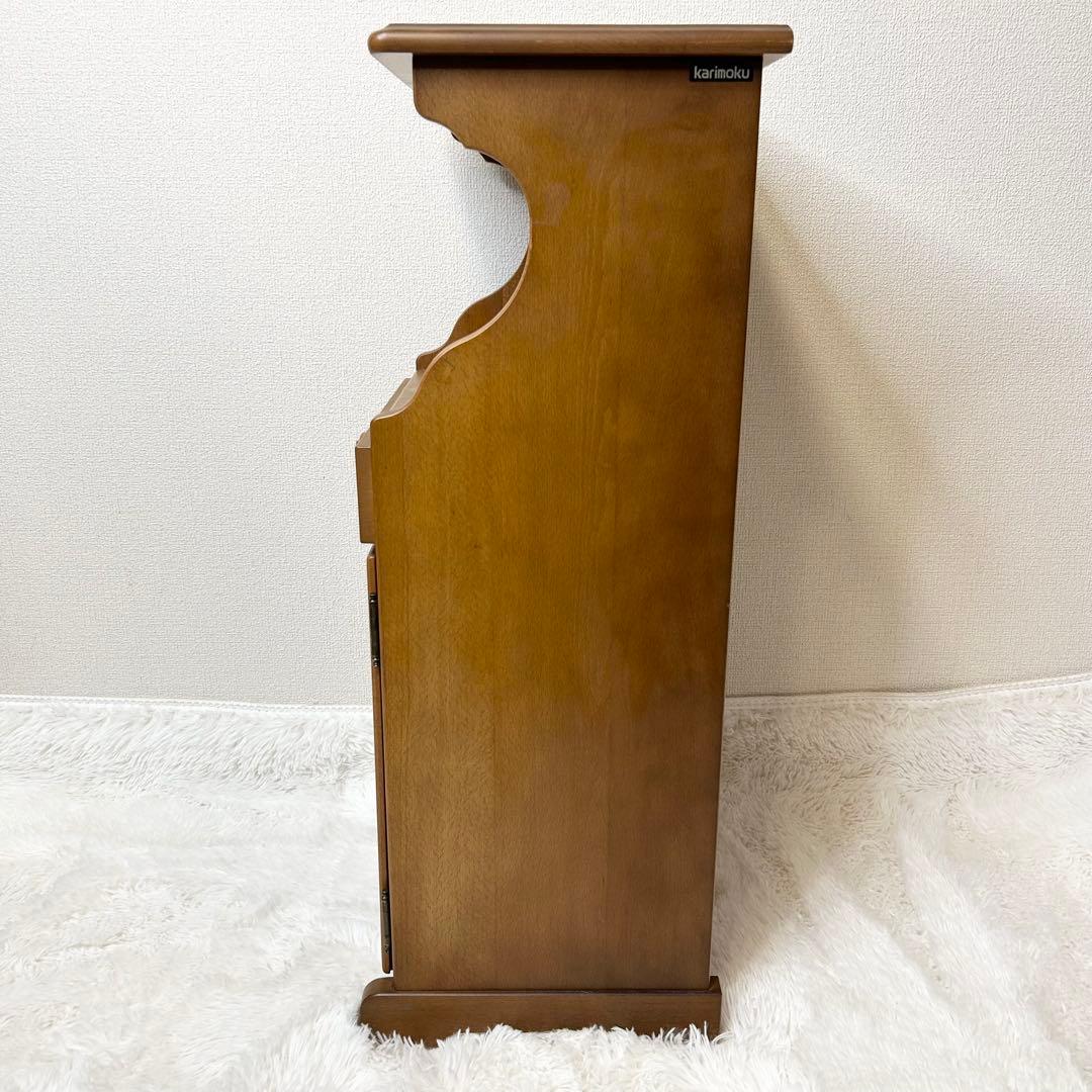 美品 カリモク 電話台 オールドカリモク アンティーク 88192-1-③ 美品