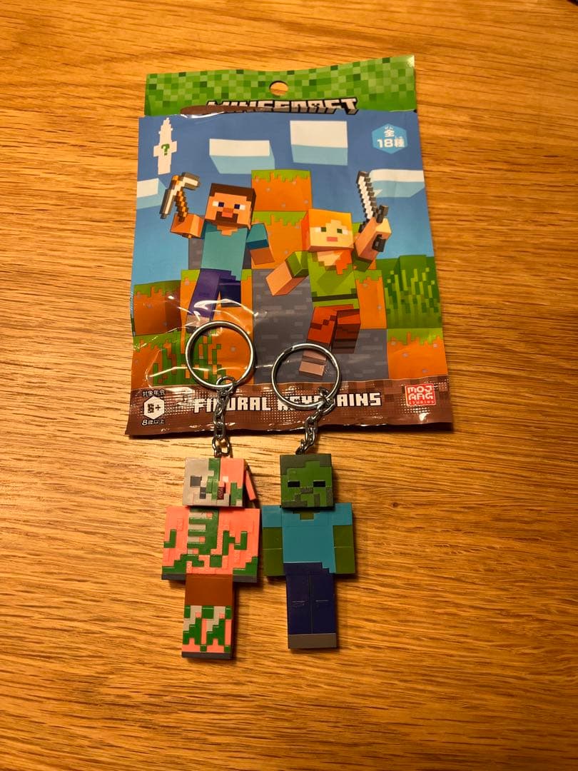 Minecraft キーホルダー ゾンビとピグリン - メルカリ