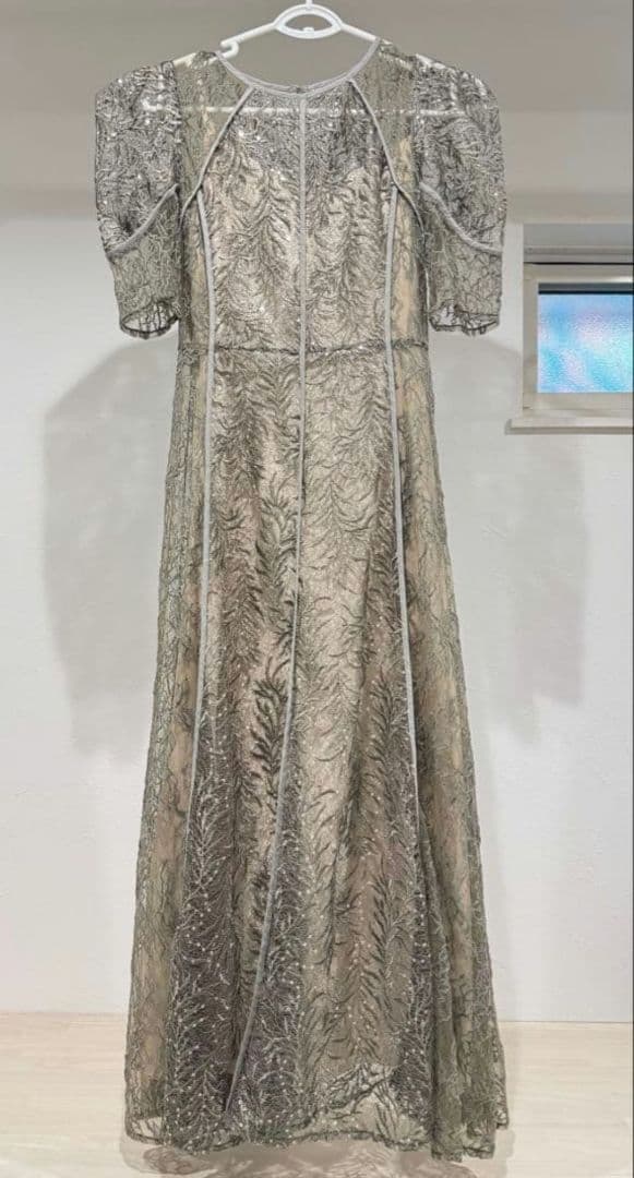 FRAY I.D リーフレースパイピングドレス