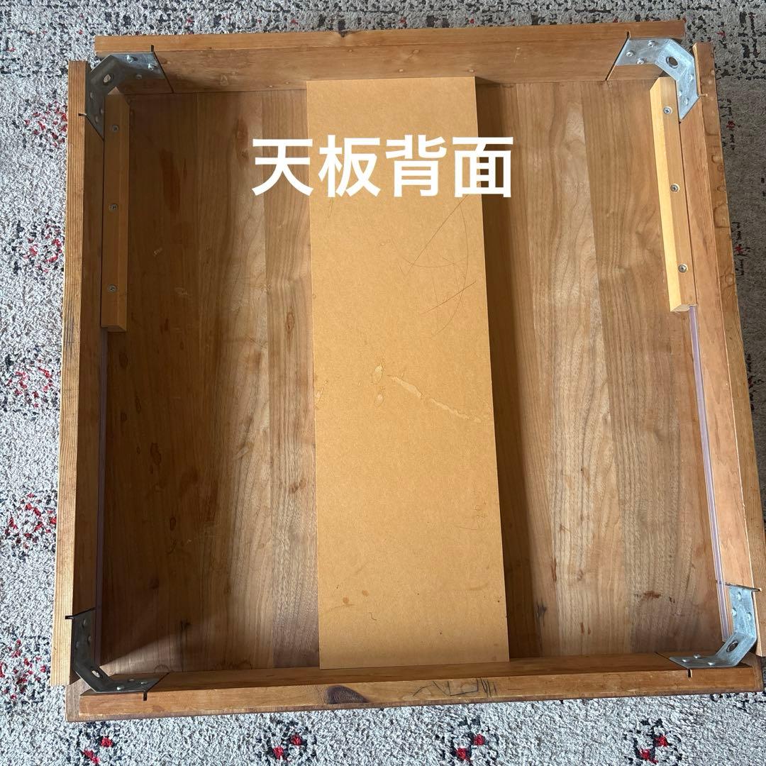 【値下げ】ダイニング・コーヒーテーブル 木製 正方形 大きさ・高さ調整で4way