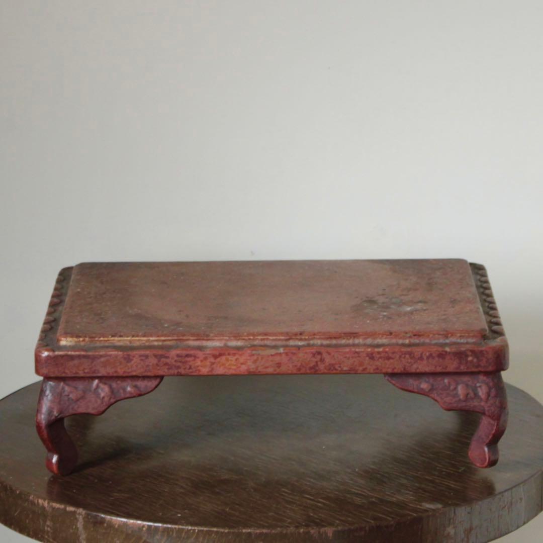 漆器 花台 卓 香炉台 古美術 古道具 アンティーク 中国美術