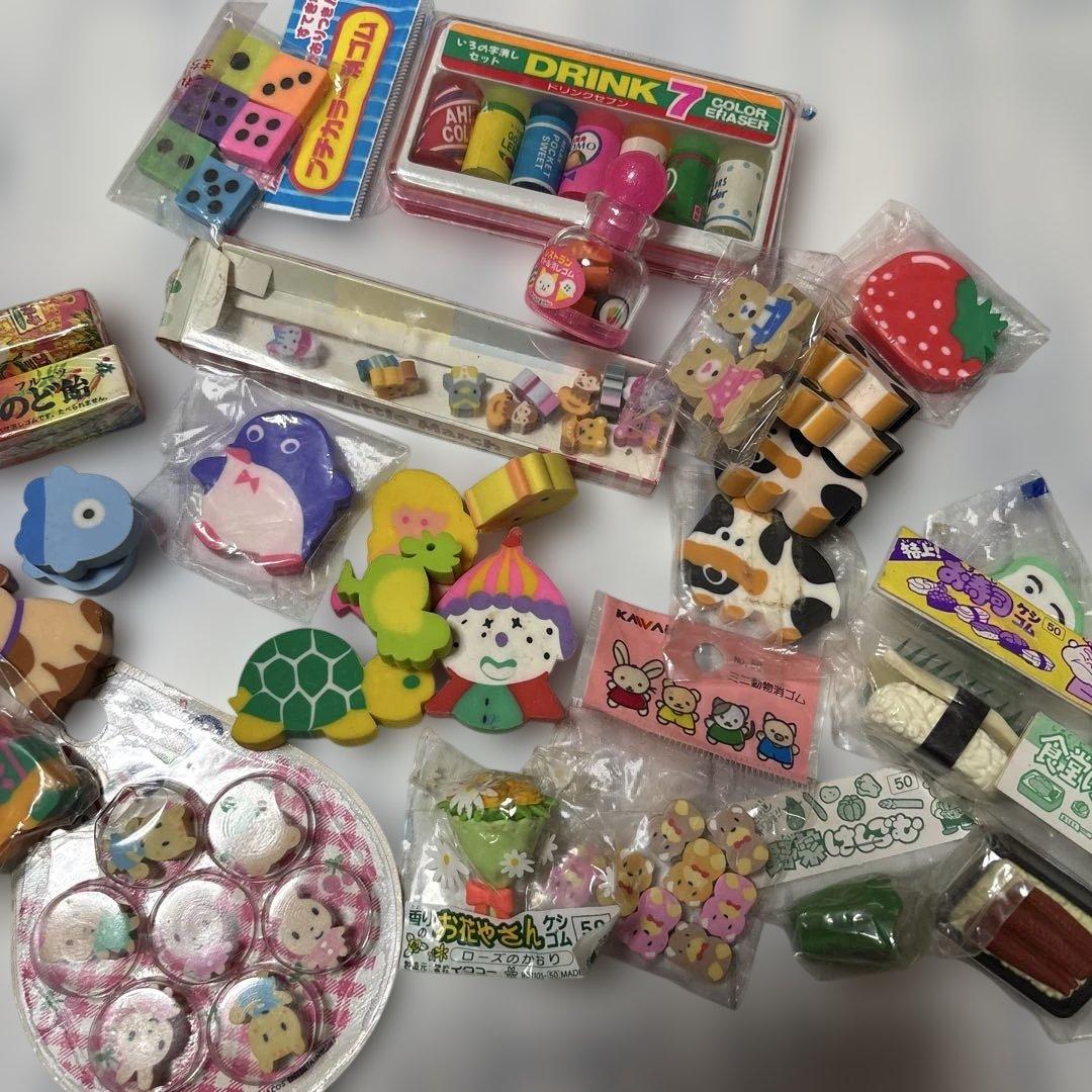 昭和、平成レトロ 消しゴム まとめ売り - メルカリ