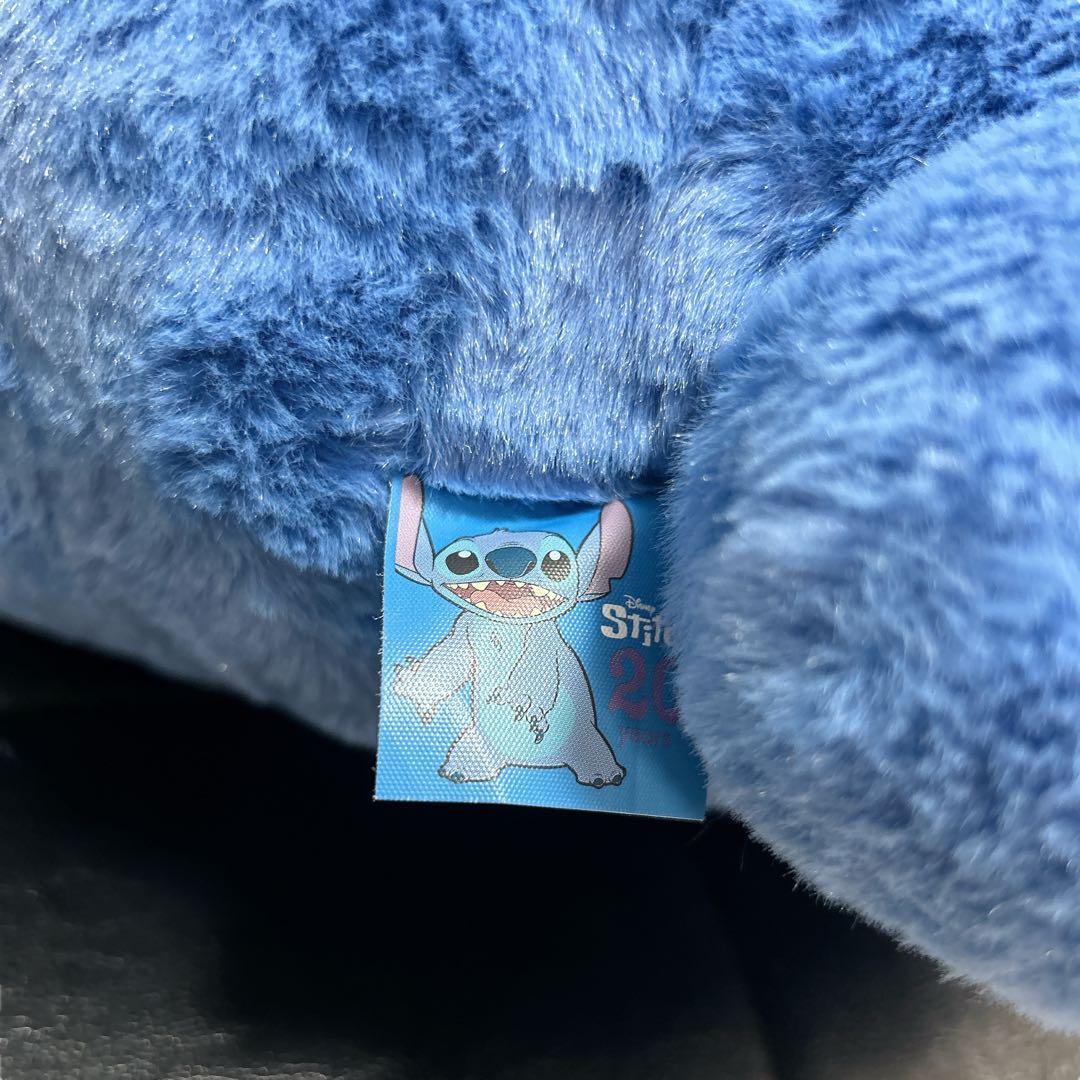 レア Disney 20周年記念 特大スティッチ スクランプ ぬいぐるみ お座り
