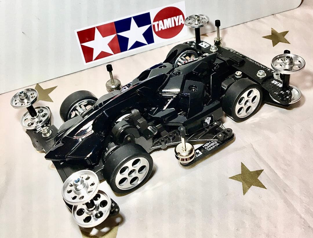 ミニ四駆】マッハフレーム FM-Aシャーシ 前後スラダン カスタム完成品