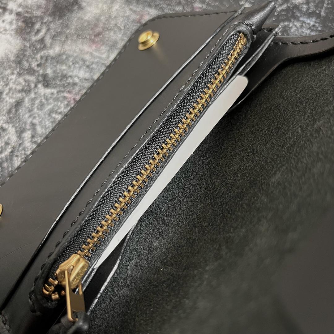 トラッカーウォレット イタリアレザー 3層 長財布 折り財布 #338ミドル