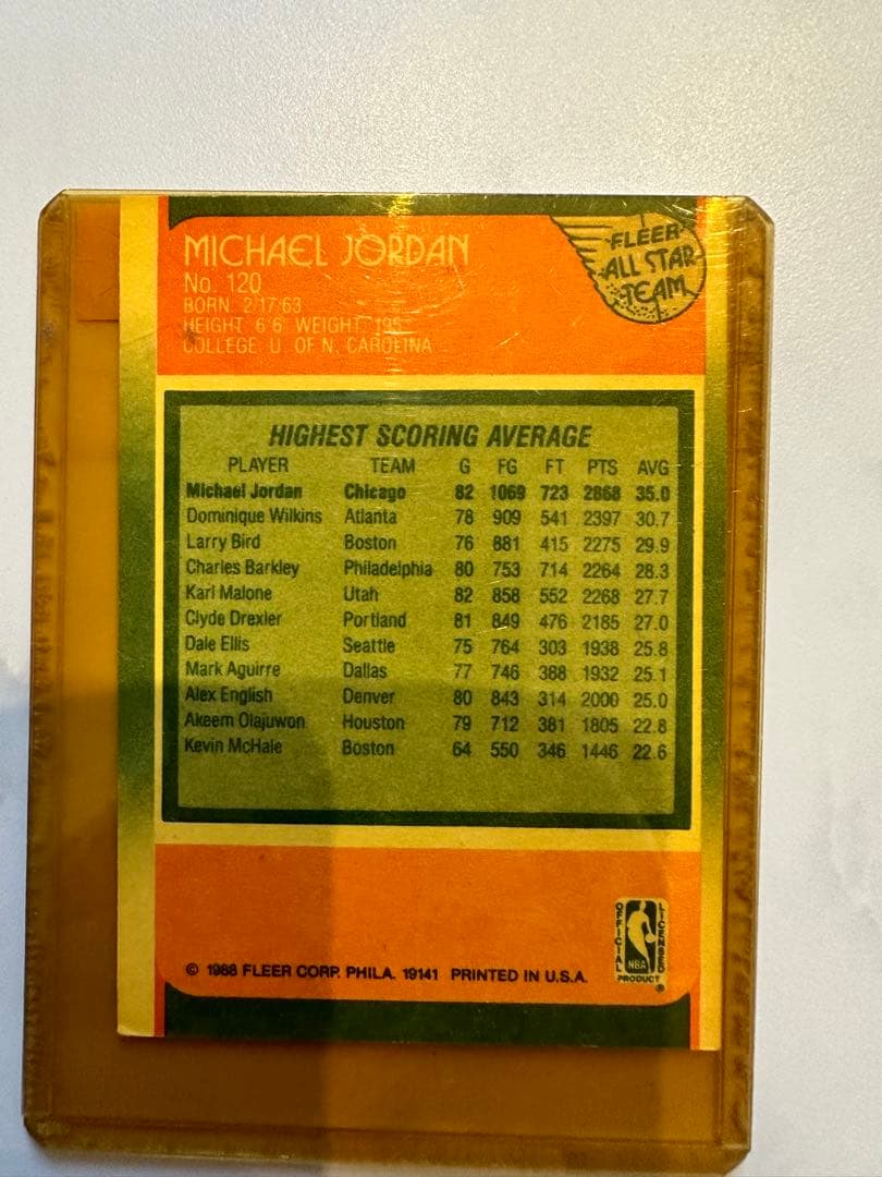 NBAカード86年オールスタージョーダン　フレアカード