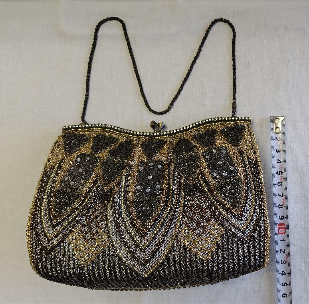 LUMYはしもと ビーズバッグ がま口