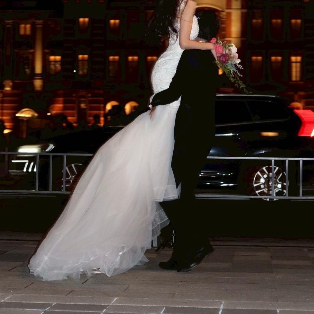 値下げ‼️結婚式　マーメイド　ガリアラハヴ風　ウェディングドレス　前撮り