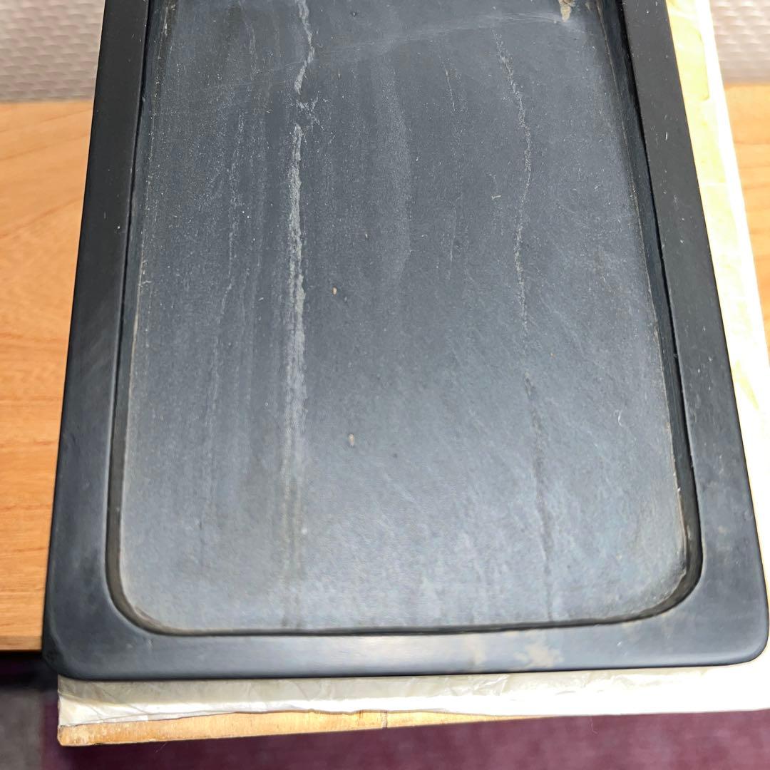 ⭕️雨端硯 祥雲に富士彫刻 11世 雨宮静軒 甲斐銘石 姿美しい 女性好み