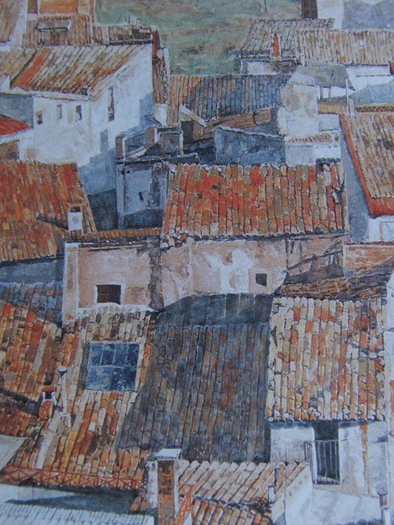 川本幸子、【時は流れて（スペイン）】、希少な額装用画集より