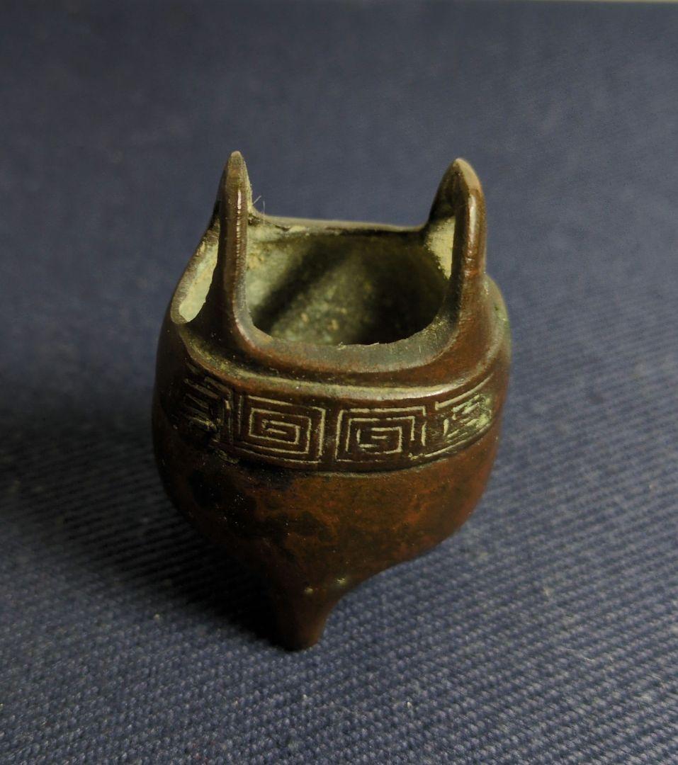 ヨ*ヨ様 煎茶道具　古銅製　香炉 　木箱付き