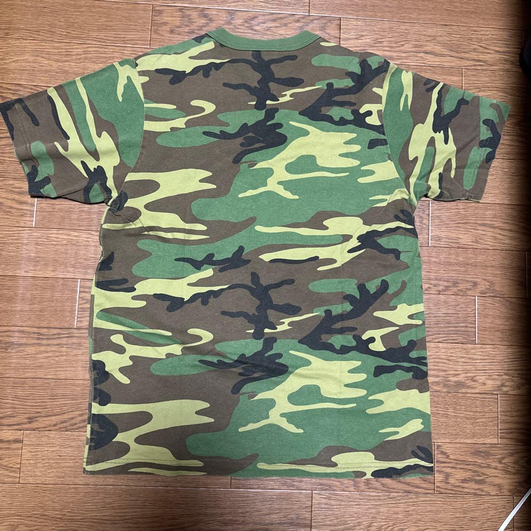 チ*チ様 STUSSY SPORT SCRIPT TEE SIZE-S 迷彩 カ stussySport 迷彩 T