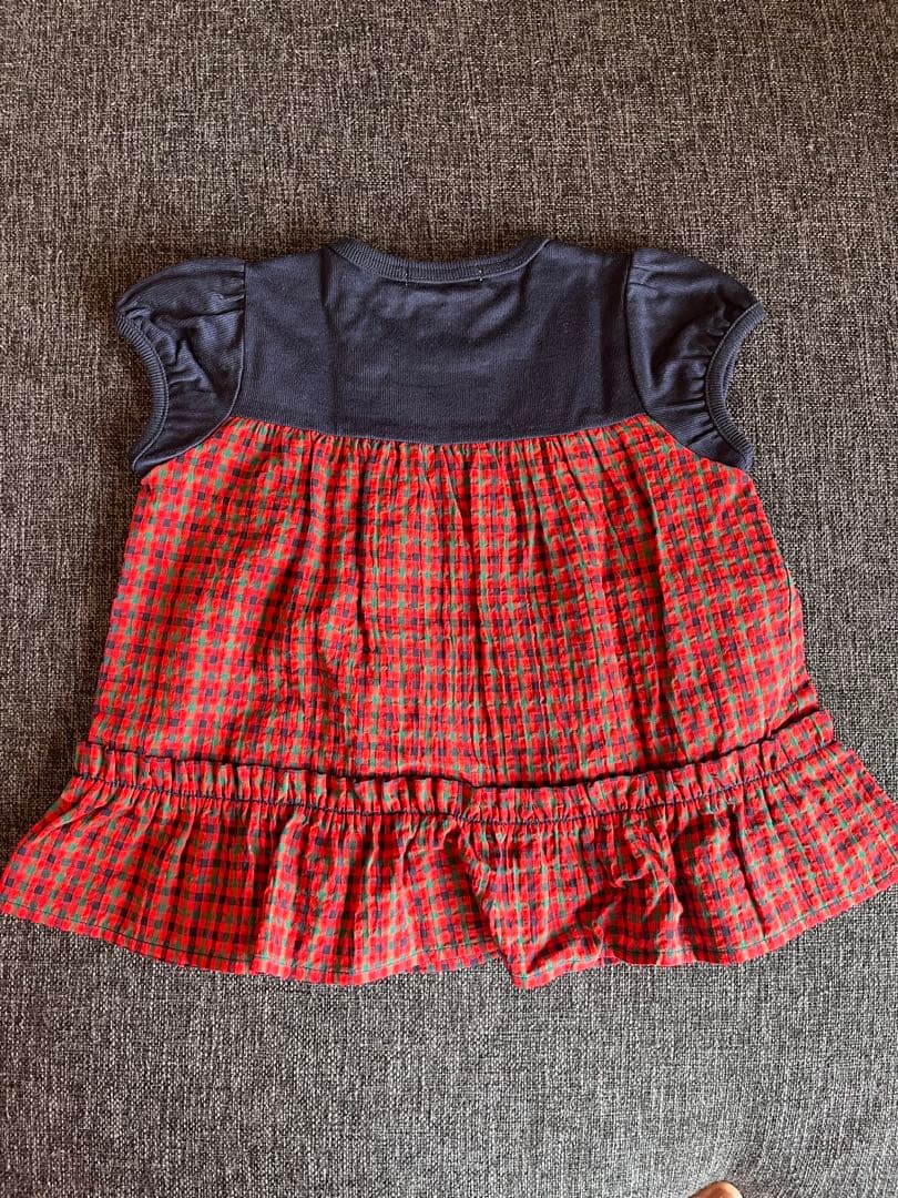 【新品未使用】familiar チュニック&ブルマ 80cm