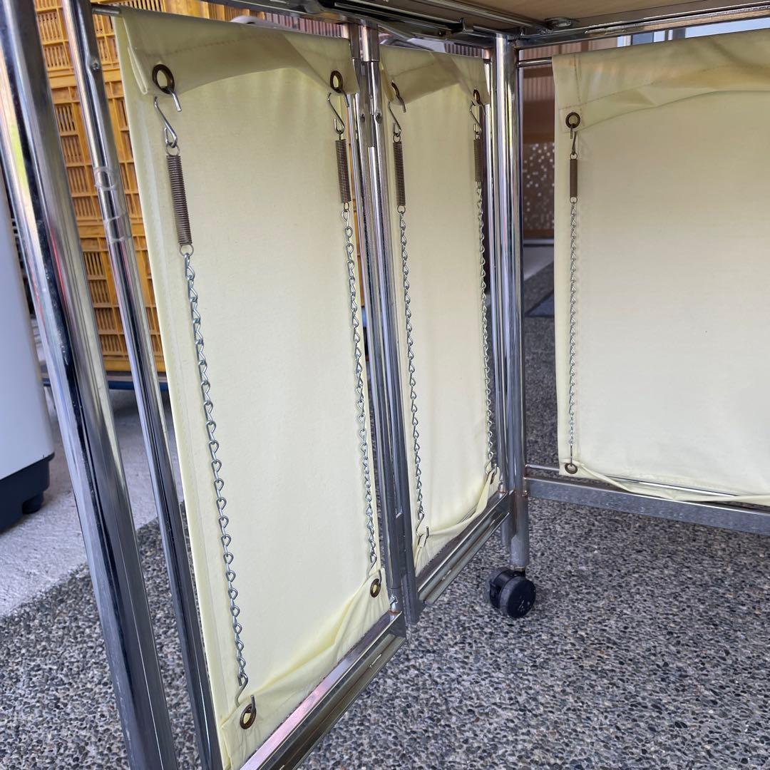 中折れ式ワゴン アイボリー 店舗用品 陳列什器 セールワゴンの通販はau