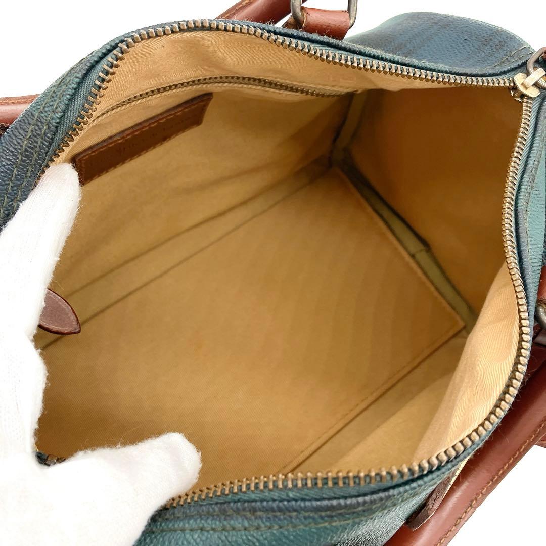 POLO RALPH LAUREN】ボストンバッグ チェック柄 グリーン