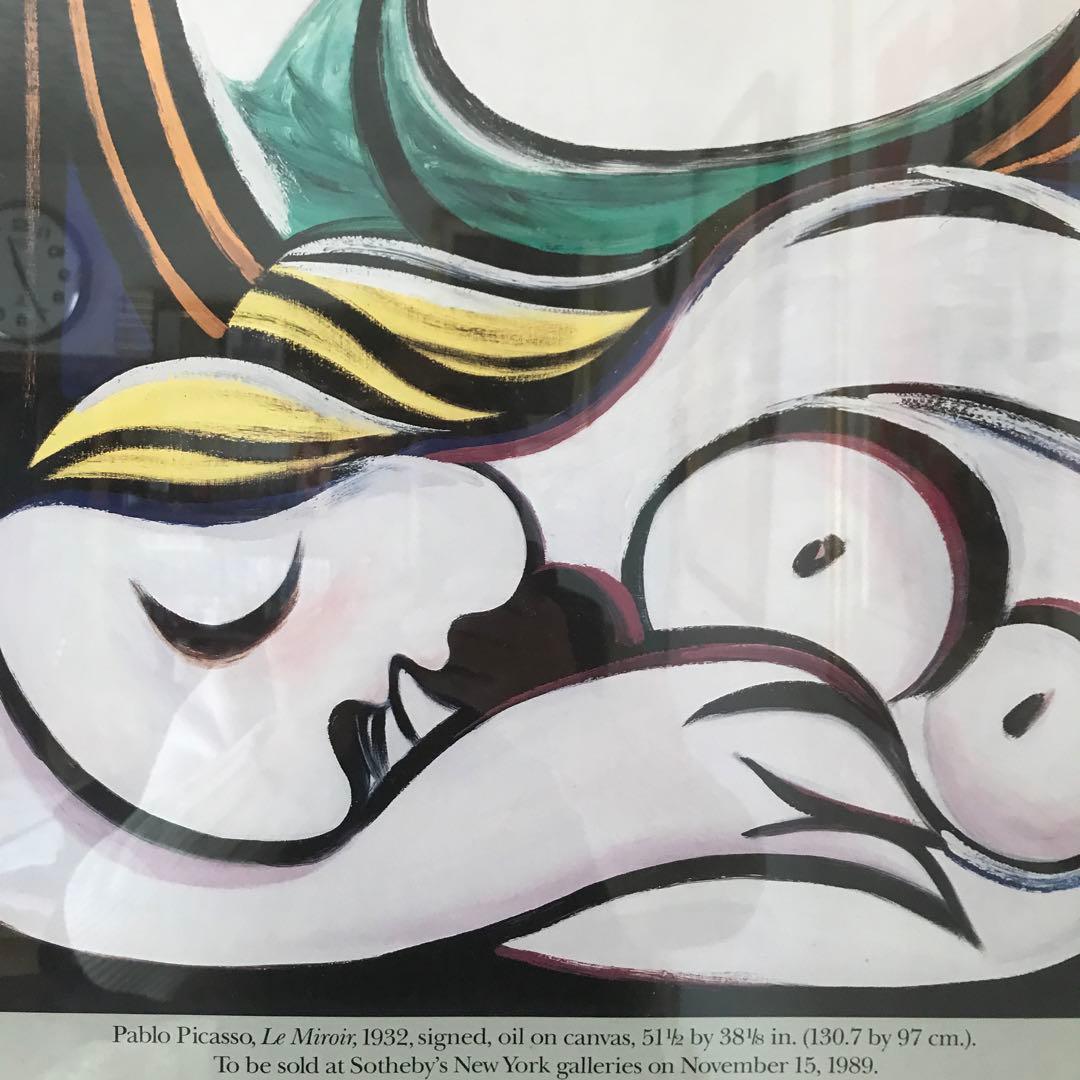 ピカソ サザビーズ1989年オークションボスター 額装品 - メルカリ