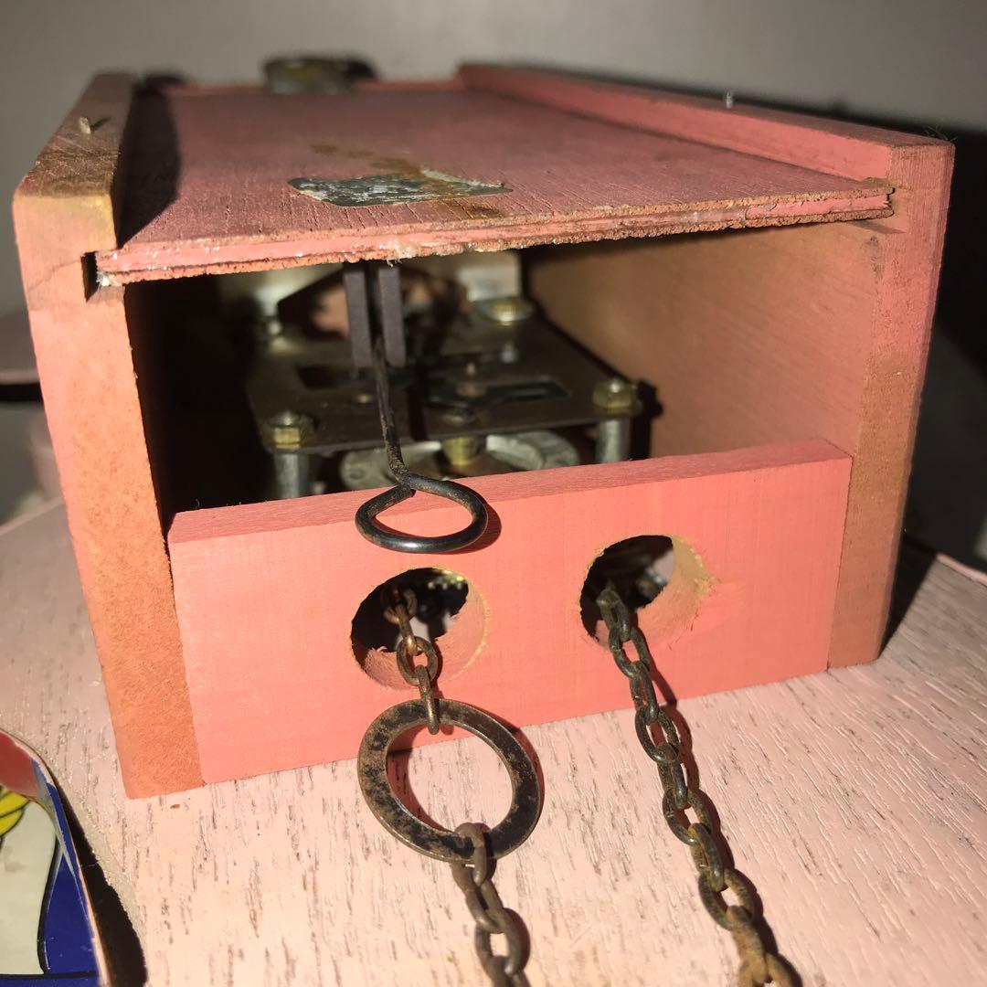 美品 ミケン DISNEY ミッキーマウス 振り子時計