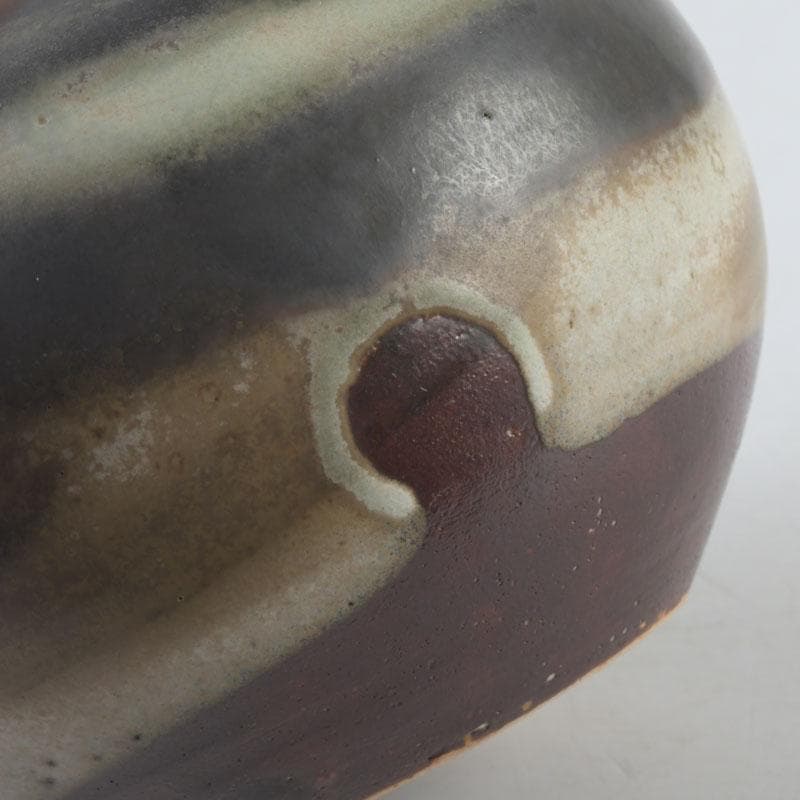 茶道具　文琳茶入　SHOEMAKER在銘　時代箱付　V　9259