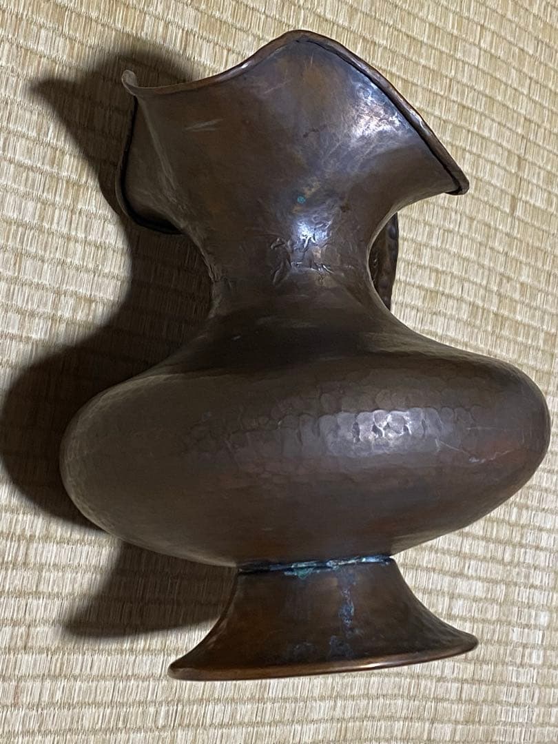 ♢鎚起銅器 ブロンズ 水差し 中東 ペルシャ〜西洋アンティーク 古美術
