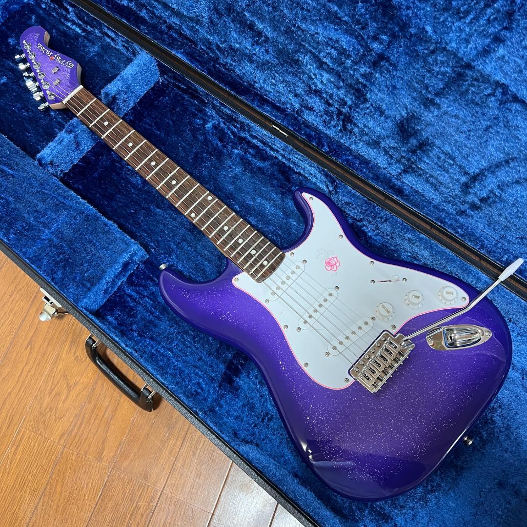 GYPSY ROSE ストラトタイプ エレキギター　パープル　紫　女子